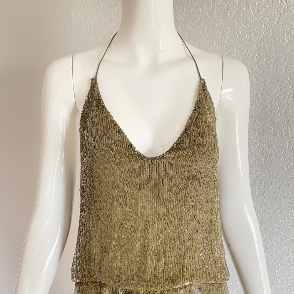 Haute hippie olive sequin dress - Picture 4 of 11
